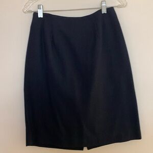 Ladies Navy Blue Wool Skirt
